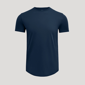 T-shirts pour hommes à manches courtes respirants, 100% coton biologique, haute qualité, vente en gros, t-shirts unis, service OEM - Product Image 1