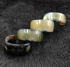 Handmade Polished Eco-Friendly Buffalo Horn <b>Cuff</b> Bangle Bohemian Style - Product Image 2