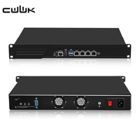 CWWK 1U N3160 防火墙机架式设备 4x i226-V 2.5GbE 端口 Mini-PCIE VGA+HD DDR3 OPNsense 家庭实验室服务器 13 英寸机架 Pfsense 设备