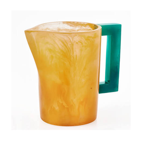 Handmade Resin Water <b>Jug</b> With handle Resin Serving <b>Jug</b> Perfect for Juice Lemon Water & Summer <b>Drinks</b> - Product Image 3