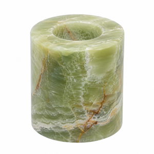 2026 Impex Pakistan Natural Onyx Carved <b>Candle</b> <b>Holder</b> Stone Handmade Feng Shui Tabletop Centerpiece Home Decoration - Product Image 4
