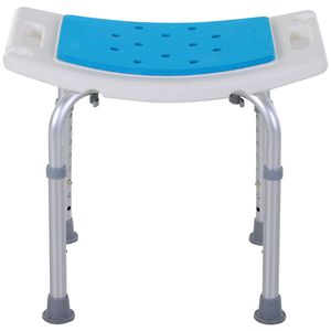 Sgabello da bagno antiscivolo regolabile a 6 livelli sedia da doccia con foro per donne incinte anziani e feriti-bagno per bambini e vasino - Product Image 1