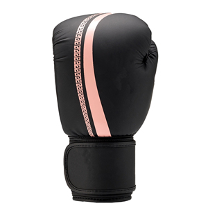 Gants de boxe professionnels de haute qualité OEM en cuir noir 14oz, prix de gros pour le sport et l'entraînement - Product Image 1