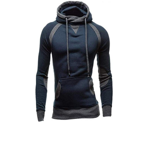 Ropa para Hombre, Sudadera con Capucha de Alta Calidad, Corte Regular, Manga Raglán, Estilo Urbano, Sudadera con Capucha de Lujo Vintage con Paneles Tejidos para Hombre - Product Image 3