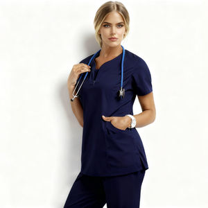 Ensemble de Blouses et Pantalons Médicaux pour Femmes 2026 – Vente en Gros, Personnalisable, Tissu Tricoté de Qualité Supérieure, Idéal pour Usage Hospitalier - Product Image 3