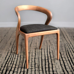 Silla de Comedor de Madera de Teca Estilo Vintage, Muebles Elegantes y Clásicos de Madera Maciza para el Hogar, Restaurantes, Hoteles y Proyectos - Product Image 5
