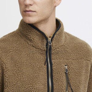 Veste en laine décontractée pour hommes, coupe ample, tissu doux et chaud, épaules tombantes, design personnalisé, fournisseur en gros, best-seller - Product Image 5