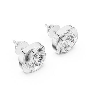 White Gold Round Brilliant Cut Diamond <b>Stud</b> <b>Earrings</b> IGI Certified Women's Classic Engagement Jewelry - Product Image 5