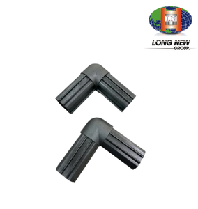 LONGNEW Connecteur d'angle droit en plastique ABS/PC/PP personnalisé pour assemblage de tubes carrés, fabriqué à Taïwan, bleu et blanc - Product Image 1