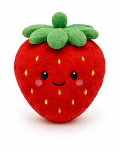 Juguete de peluche de fresa para perro, juguete de peluche de fruta lindo para mascotas, juguete chirriante para perros, juguete duradero para mascotas, juguete para la dentición de cachorros - Product Image 1