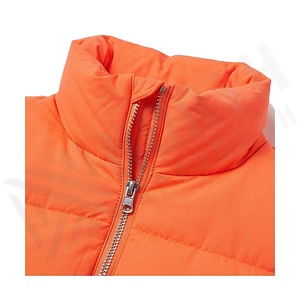 Hooded Quilted Waterproof <b>Bubble</b> Jacket Black Full Sleeve Winter Windproof Cotton Shell Knitted Fabric Polyester Filling Stand - Product Image 4
