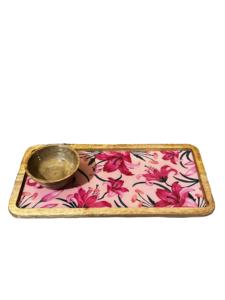 High Quality Handmade Epoxy Resin Wood Serving Tray Single Bowl for Restaurant Home Juice Serving for Wall <b>Signs</b> <b>Wooden</b> Boxes - Product Image 4