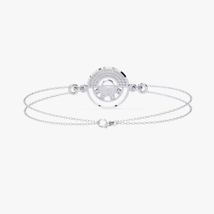 Luxury High Quality 942 Silver Women's Jewelry Moissanite & Natural Diamond Bracelet <b>Charms</b> Elegant <b>Bangles</b> - Product Image 2