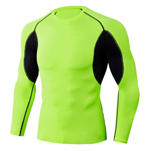 Men Adults Long Sleeve Eco-Friendly Rash Guard Quick Dry Breathable UPF50+ Sports Shirt Seamless <b>Fusing</b> Custom Logo Training Top - Product Image 5
