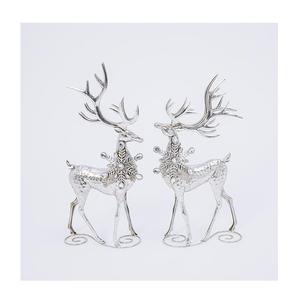 Décoration de Noël Cerf en Aluminium Métal, Sculpture Artisanale pour Salon, Décoration de Noël - Product Image 2