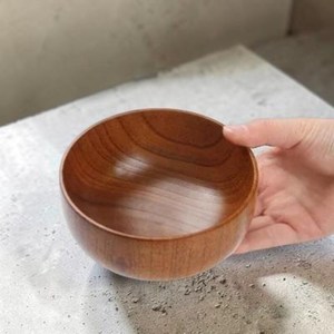 Handcrafted Beech <b>Wood</b> Bowl <b>Rustic</b> Wooden Serving and Salad Bowl - Product Image 4