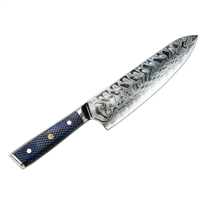 Ensemble de couteaux de cuisine professionnels THEWIZ CRAFTS, 7 pièces, acier au carbone, durable, manche en bois, couteaux pour droitiers - Product Image 3