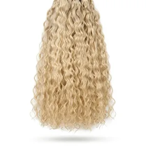 Extensions de cheveux humains Remy naturels bouclés en vrac, mèches vierges Remy pour tissage - Product Image 2