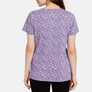 100% Polyester Feel Sublimation Printing Canvas Soft Fabric Casual Summer Women's Custom Logo Quick Dry Breathable - Product Image 2