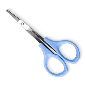 Ciseaux pour le nez en acier inoxydable, outil de toilettage professionnel, ciseaux de précision pour la coupe des poils du visage, pour les soins quotidiens - Product Image 1