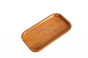Bandeja de servicio de madera natural de tamaño personalizado de alta demanda Bandeja de forma ovalada para el hogar Hoteles Restaurantes Catering a los precios más baratos - Product Image 4