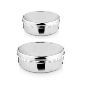 SUS304 Rectangle Stainless Steel Children's Dishwasher Safe 3-Compartment Eco-Friendly <b>Folding</b> Wire Handle Airtight Bento <b>Box</b> - Product Image 4