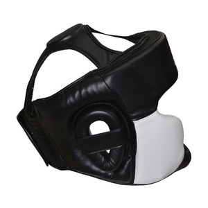 Custom Brand Professional Leather Boxing Helmet Headguard with Breathable & Protective Features for Men-Gym Kickboxing Training - Product Image 3