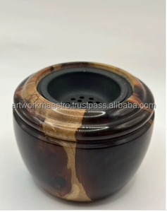 Quemador de Incienso Mabkhara Tradicional de Resina y Madera, Hecho a Mano, Elegante, por Artesano Indio ARTWORK MAESTRO - Product Image 4