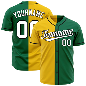 Uniformes de Béisbol Premium para Hombre, Jersey de Malla Premium, Logotipo Personalizado, Colores Personalizables, Marca ADIHA IMPEX, Amarillo Verde - Product Image 1
