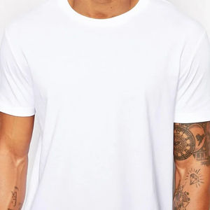Camiseta Larga Blanca de Algodón para Hombre, Estilo Hip Hop, Marca 2025, Camiseta Extra Larga para Hombre, Camiseta Larga para Hombre - Product Image 4