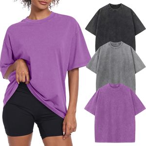 Camiseta Oversize de Moda para Mujer, Estilo Acid Washed, Top Deportivo, Venta al Por Mayor OEM - Product Image 1