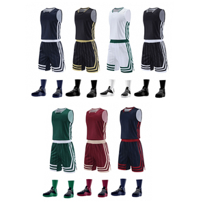Conjunto de Uniforme de Baloncesto sin Mangas para Hombre, Jersey y Pantalones Cortos de Poliéster de Color Sólido, Nombre y Número del Jugador Personalizados, Empaque Personalizado de la Marca - Product Image 4