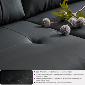 <b>SOFA</b> LOUNGE SET Scandinavian from Vietnam Sectional <b>Sofa</b> style High Density <b>Sponge</b> Pillow Back Metal/Wood Cotton Blend - Product Image 6