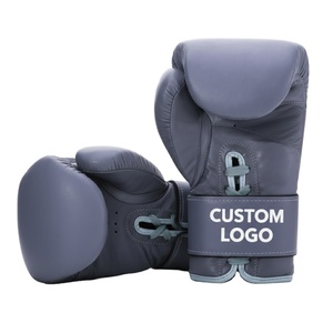 Guantes de Entrenamiento de MMA Profesionales con Logotipo Personalizado, de Cuero PU con Cordones en los Dedos, Absorbentes de Humedad, Equipo de Boxeo de Alta Calidad - Product Image 2
