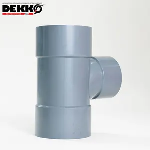 DEKKO Wholesale Equal Tee Industrial Plastic UPVC Drainage Pipe Fittings, Guaranteed Anti-leakage And Smooth Water Flow