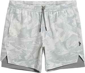 Men's 2-in-1 Stretch Eco-Friendly Front Workout <b>Shorts</b> 5" Gym Running <b>Compression</b> Liner Zip Pocket Breathable Casual Drawstring - Product Image 4