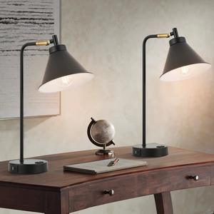 Lámpara de Mesa de Latón de Diseño con Acabado Dorado Antiguo, Lámpara de Noche y Consola de Lujo - Product Image 5