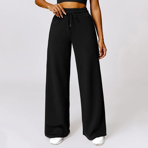 Pantalones Cargo Casuales para Mujer EVER GLOW, Tela de Felpa, Mezcla de Spandex/Algodón, Secado Rápido, Cierre con Cordón, Frente Plisado - Product Image 3