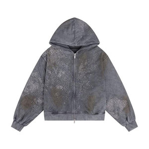 Sudaderas con Pedrería para Hombre, Edición Limitada, Diseño Brillante con Cristales, Ropa de Algodón, Fabricante de Marca Privada - Product Image 1