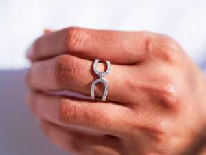 Anillo de Diamantes Cultivados en Laboratorio con Corte Redondo, Oro Sólido de 10K, 14K, 18K, Pavé de Varias Hileras, Media Eternidad, Estilo Cóctel, Regalo de Lujo para Mujer - Product Image 6