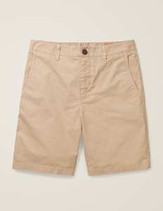 Shorts Bermuda en Coton Beige pour Homme, Taille Mi-Haute, Fermeture Boutonnée, Style Décontracté, Couleur Unie, Tissu Tissé Respirant - Product Image 1
