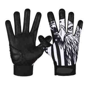 Gants de frappe de baseball en cuir du Pakistan en gros, respirants, durables, légers, avec logo et couleur personnalisés - Product Image 2