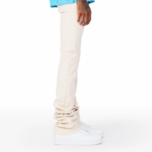 Pantalones Vaqueros de Trabajo para Hombre, Cintura Media, Corte Recto, Elásticos, Cierre de Botones, Transpirables, Colores Sólidos - Product Image 2