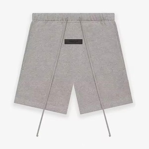 Men's Luxury Designer Brand Hip Hop Shorts Custom Front Logo 100% Cotton Anti-Wrinkle Breathable Anti-UV Protection Drawstring - Product Image 5