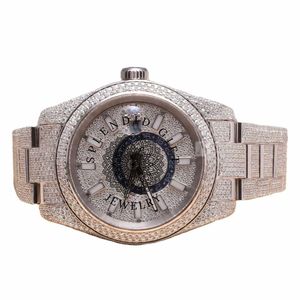 Reloj de Diamantes de Lujo, un Regalo Espléndido, con Movimiento de Cuarzo ETA, Caja de 28 mm, Esfera de Cristal de Zafiro, Correa de Moissanita/Plata, Diseño Discreto - Product Image 6