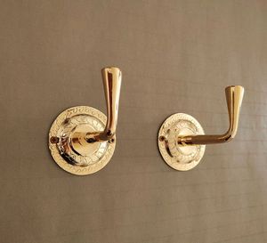Ganchos de pared de latón vintage, organizador decorativo para la entrada, perchero resistente para abrigos, sombreros, toallas y llaves - Product Image 6