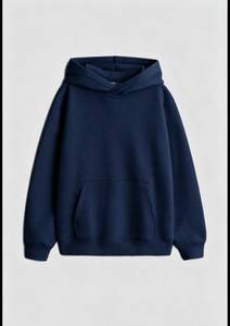 <b>Women's</b> <b>Cream</b> Cotton Hoodie <b>Fleece</b> Solid Color Casual Pullover With Pockets Regular Fit Autumn Wear - Product Image 4