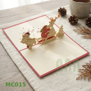 ANN Handicraft UV Printed 3D Santa Pop Greeting Cards Funny Paper Souvenirs for Christmas Day and Thank You - Product Image 6