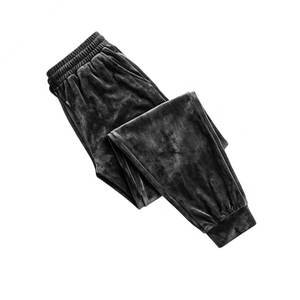 Conjunto Casual de 2 Piezas para Hombre, Primavera, Resistente al Viento, Talla Grande, Sudadera con Capucha de Terciopelo, Pantalones Deportivos, Camiseta de Manga Larga con Cuello Redondo, Cintura Elástica - Product Image 2