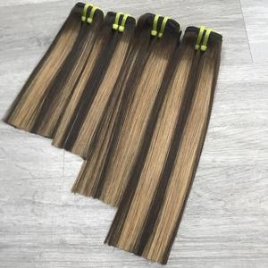 Piano Dar Blonde Couleur Vierge Extensions de Cheveux Vietnamiens 6 Pouces à 30 Pouces, Prix d'Usine - Product Image 4